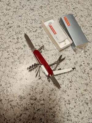 Victorinox Swiss Army Knife New Ranger Red Multi-Tool-box-papers-never used-new - Image 1 of 4