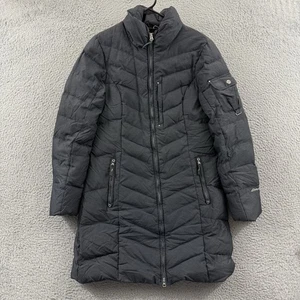 Eddie Bauer Jacket Womens Medium Gray Long Sun Valley Down Parka Puffer Outdoor - Picture 1 of 13