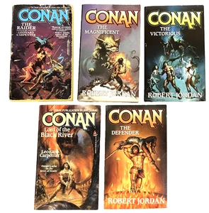 Lot of 5 Books CONAN Ace PB/ Vtg and Reprints  Leonard Carpenter, Robert Jordan - Foto 1 di 16