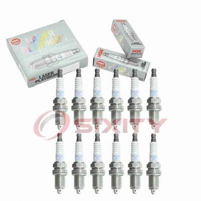 12 pc NGK Laser Platinum Spark Plugs for 1998-1999 Mercedes-Benz CL600 6.0L gi - Image 1 of 4