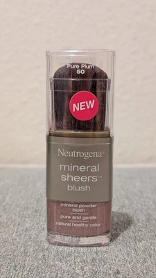 Neutrogena Mineral Sheers Powder Blush  Pure Plum #50 RARE HTF DISCONTINUED  - Image 1 of 4