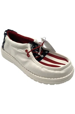 Zapatilla deportiva sin cordones Hey Dude Americana Wally para niños Foto 1 de 3