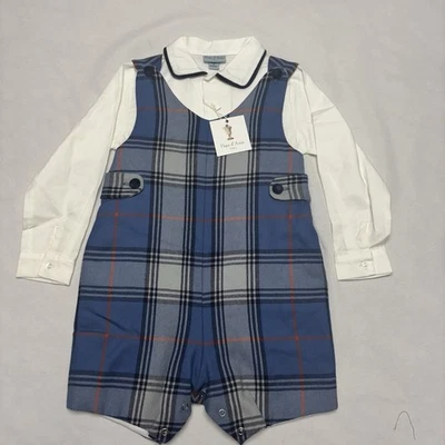 Papo d'Anjo children's plaid jumper Size 4 - Image 1 of 4