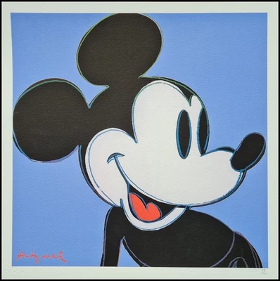 ANDY WARHOL * Mickey Mouse * lithograph * 50x50 cm *limited # 88/500 CMOA signed - Bild 1 von 4