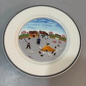Villeroy & Boch Design Naif Porcelain Country Yard Farmer Salad Dessert Plate 8" - Picture 1 of 4