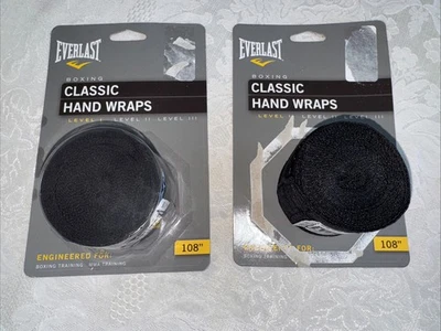 Everlast Classic Hand Wraps Boxing Black - Set of 2 - Image 1 of 3