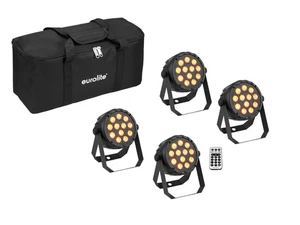 EUROLITE Set 4x LED PARty Spot Silent RGB/WW mit Softbag | NEU - Bild 1 von 5