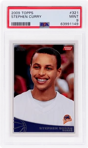 2009 Topps Stephen Curry Rookie #321 PSA 9 Rookie RC - Foto 1 di 2