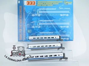 AZ494 H0 =DC MEHANO 1325 SET 3 COCHES INTERMEDIOS EUROMED RENFE - OVP - Imagen 1 de 13