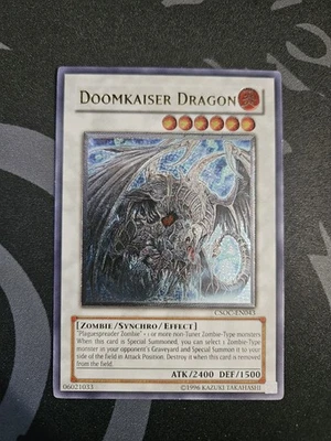 Doomkaiser Dragon UTR CSOC-EN043 Crossroads of Chaos Unlimited Ultimate Rare NM - Image 1 of 4