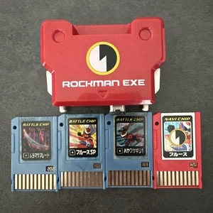  CAPCOM MegaMan Battle Chip Gate Blues Set con Fichas de Batalla Rockman Exe Japón  - Imagen 1 de 2