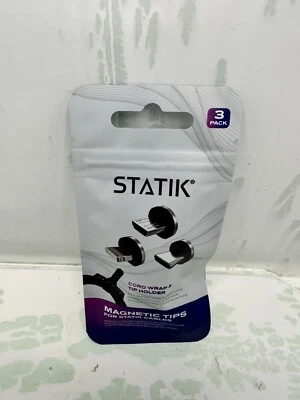 Statik Magnetic Connectors for Magnetic Charging Cable - 3-pack USB-C Micro U... - Image 1 of 2