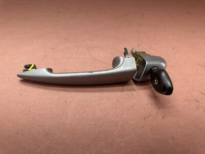 BMW E46 330CI YR 2006 M3 Front Left Door Handle Silver Grey W Key OEM #06180 - Image 1 of 4
