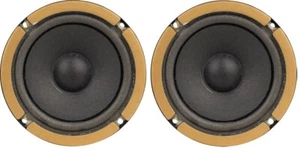 NUEVO (2) Altavoces de rango medio de 5" pulgadas para JVC Sony 8 ohmios 100 W Cono de papel gama media - Imagen 1 de 2