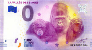86 ROMAGNE La Vallée des Singes, 2020, Billet Euro Souvenir