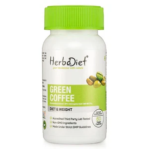 Green Coffee Bean Extract Capsules 800mg Weight Loss Fat Burner Slimming - Picture 1 of 4