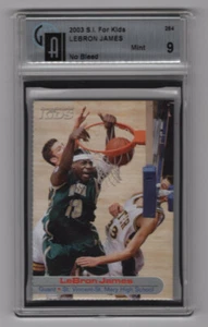 (10093043) LEBRON JAMES 2003 SI For Kids #264 RC Rookie Card Graded GAI 9 MINT - Imagen 1 de 2