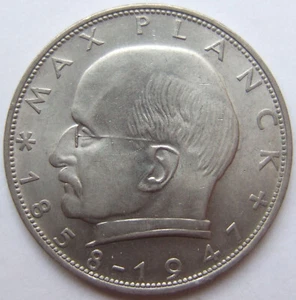 Coin BRD Max Planck 2 German Mark 1971 D in Uncirculated - Picture 1 of 2