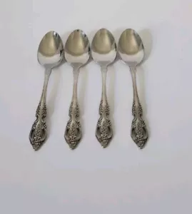 S.S.S. by Oneida Stainless Renoir Pembrooke Teaspoons Set/Lot Of 4 - Picture 1 of 11