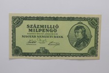 HUNGARY 100MILLION PENGO 1946 GREEN UNC B27 BLEI - 177