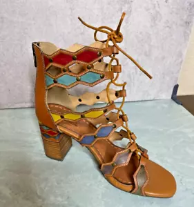 Spring Step L'Artiste Women's Artdeco Size 41 High Heel Sandal shoe 9.5/10 - Picture 1 of 8