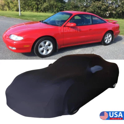 Cubierta interior de coche satinado elástica a prueba de arañazos negra ajuste personalizado para Mazda MX-6 Foto 1 de 4