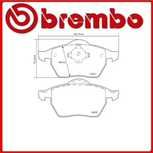 07.B314.27#55 PASTIGLIE FRENO ANTERIORE SPORTIVE BREMBO SPORT VW PASSAT Variant - Foto 1 di 1