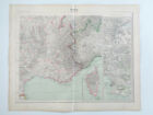 France Sud Est Carte Ancienne 1901 Atlas Hachette Old Map Cartographie