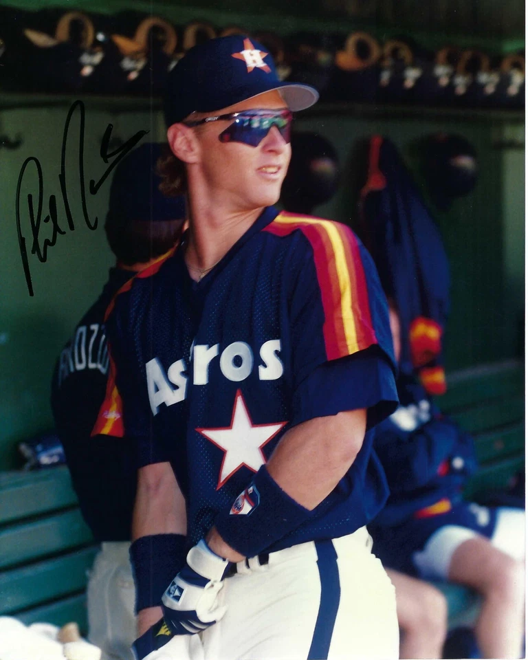 HOUSTON ASTROS PHIL NEVIN SIGNED 8x10 PHOTO - Image 1 of 1