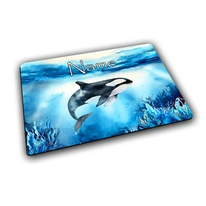 Platzset Kinder Orca mit Name / Tischset personalisiert / Platzdecke - Bild 1 von 10