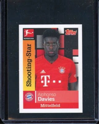 2019 Topps Bundesliga ALPHONSO DAVIES rookie rc sticker #220 CANADA - Image 1 of 2