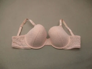 38D AUDEN Damen rosa Spitze gefüttert Bügel Rückenverschluss verstellbar Halb BH 10D - Bild 1 von 8