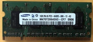 1GB Samsung DDR2 Laptop RAM Memory SODIMM PC2-6400 DDR2-800 - Picture 1 of 2