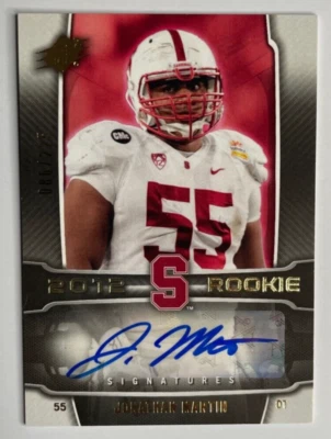 Jonathan Martin 2012 SPx RC AUTO AUTOGRAPH Stanford Cardinal Miami Dolphins /225 - Image 1 of 2