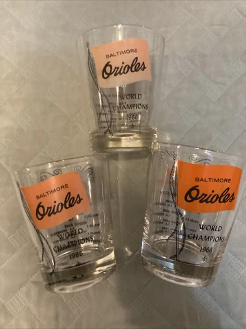 Vintage 1966 World Series Champions Baltimore Orioles Glass Cover