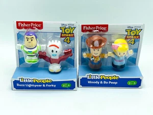 Neu FP Toy Story 4 Little People Woody Bo Peep Forky Buzz Lightyear Figurensets - Bild 1 von 3