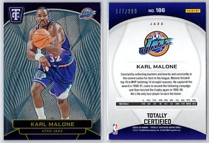 2024-25 Totally Certified Neon Orange Parallel /299 #186 Karl Malone Utah Jazz - Bild 1 von 1