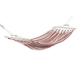 Chico Doppel-Stabhängematte Baumwolle beige-rot / 2 Personen 350 x 190 Baum... - Bild 1 von 4