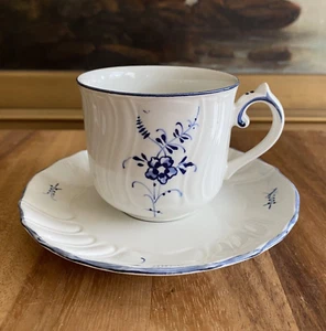 VILLEROY & BOCH Blue Flower Vieux Luxembourg EMITASSE TASSE & UNTERTASSE - Bild 1 von 10