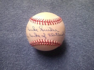 HALL OF FAMER DUKE SNIDER SIGNED OFFICIAL NATIONAL LEAGUE BASEBALL JSA COA - Picture 1 of 6