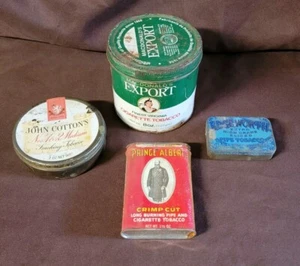 4 Vintage Tobacco Tins John Cottons, Macdonald's, Prince Albert, Edgeworth - Picture 1 of 13