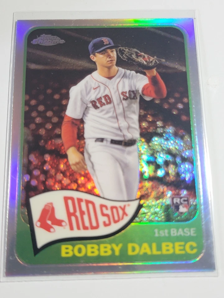 BOBBY DALBEC 2021 Topps Chrome Rookie #TH65-9.  RED SOX - Image 1 of 2