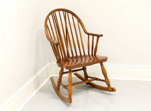VIRGINIA HOUSE Mid 20th Century Maple Windsor Rocking Chair Cover
