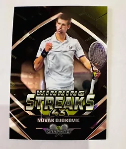 Novak Djokovic 2024 Topps Graphite Tennis Winning Streaks Insert - Imagen 1 de 1