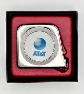 Nastro pubblicitario Lufkin AT&T vintage misura NOS raro 10 piedi - Foto 1 di 13