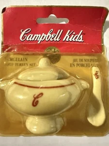 Campbell's Kids Suppe 1995 Porzellan Suppenterrine Set Schüssel & Schöpfkelle 3624 - Bild 1 von 6