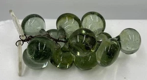 Vtg MCM 6” Lucite Acrylic Light Green Grapes Cluster Wired With Clear Leaves - Picture 1 of 9