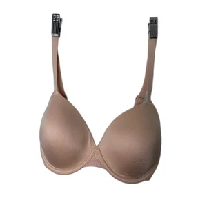 Natori Frame Underwire Contour Bra 30G Cameo Rose Combo Lace Nude Beige - Picture 1 of 7