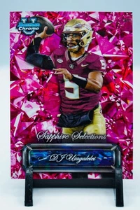 2024 Topps 1/1 Bowman Chrome U Sapphire Pink Selections DJ Uiagalelei ICE RC SS - Picture 1 of 5