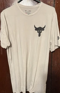 The Rock Dwayne Johnson Under Armour T-Shirt Weiß Herren Gr. L - Bild 1 von 13